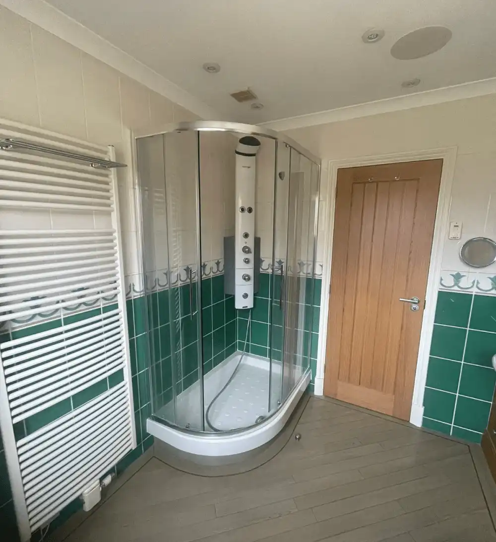 Douche italienne sécurisée